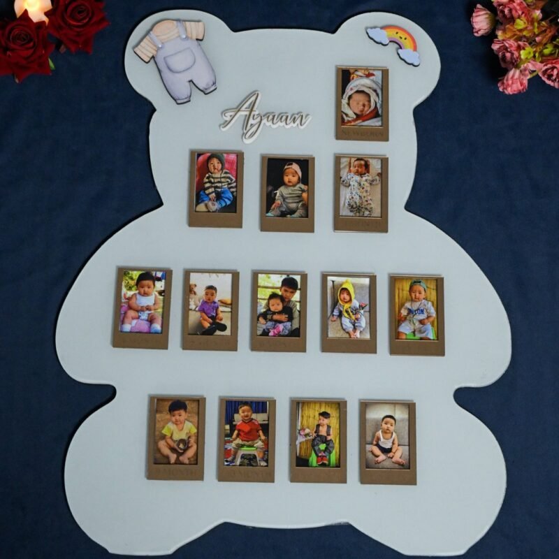 Baby Photo Board-Teddy Shape - Image 3